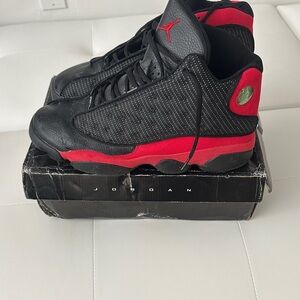 Jordan Black and Red Sneakers